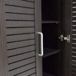 Παπουτσοθήκη-ντουλάπα SANTE pakoworld 21 ζεύγων χρώμα wenge 60x37x183εκ - Image 4