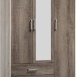 Ντουλάπα ρούχων τρίφυλλη OLYMPUS pakoworld χρώμα castillo-toro 120x57x183εκ