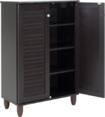 Παπουτσοθήκη-ντουλάπι SANTO pakoworld 10 ζεύγων χρώμα wenge 60x34,5x91,5εκ - Image 6