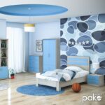 Κρεβάτι παιδικό Looney pakoworld σε χρώμα castillo-μπλε 100x200εκ - Image 2