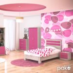 Κρεβάτι παιδικό Looney pakoworld σε χρώμα castillo-ροζ 100x200εκ - Image 2