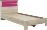 Κρεβάτι παιδικό Looney pakoworld σε χρώμα castillo-ροζ 100x200εκ - Image 3