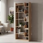 Βιβλιοθήκη Naya pakoworld sonoma-ανθρακί 72x30x182.5εκ
