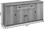 Μπουφές Libby pakoworld oak 160x39.5x83εκ - Image 4