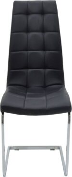Καρέκλα Darrell pakoworld pu μαύρο-βάση χρωμίου 42x49x106εκ - Image 4
