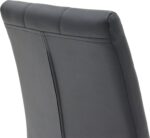 Καρέκλα Darrell pakoworld pu μαύρο-βάση χρωμίου 42x49x106εκ - Image 5