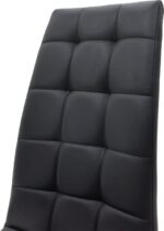 Καρέκλα Darrell pakoworld pu μαύρο-βάση χρωμίου 42x49x106εκ - Image 6