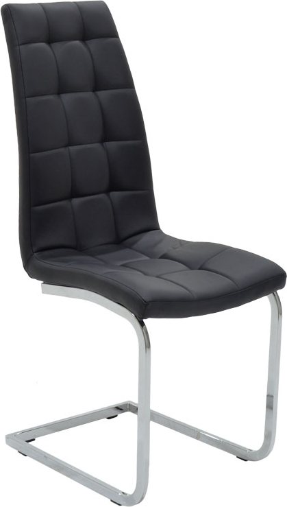 127-000106 Καρέκλα Darrell pakoworld pu μαύρο-βάση χρωμίου 42x49x106εκ - Image 1