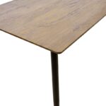 Τραπέζι Cuba pakoworld MDF sonoma-μαύρο 70x70x75εκ - Image 4