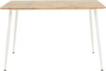 Τραπέζι Cuba pakoworld MDF sonoma-λευκό 120x80x75εκ - Image 3