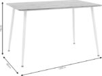 Τραπέζι Cuba pakoworld MDF sonoma-λευκό 120x80x75εκ - Image 6