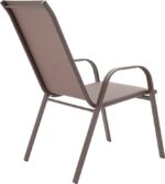 Πολυθρόνα Calan pakoworld μέταλλο σκούρo καφέ-textilene καφέ 54x74x91εκ - Image 4