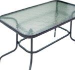 Τραπέζι Valor pakoworld μέταλλο ανθρακί-γυαλί 110x60x70εκ - Image 3