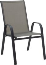 Τραπεζαρία Valor-Calan σετ 5τεμ pakoworld μέταλλο-textilene ανθρακί 110x60x70εκ - Image 4