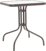 Tραπεζαρία Obbi-Watson pakoworld σετ 3τεμ καφέ μέταλλο-pe rattan 60x60x70εκ - Image 3