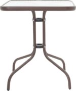 Tραπεζαρία Obbi-Watson pakoworld σετ 3τεμ καφέ μέταλλο-pe rattan 60x60x70εκ - Image 4