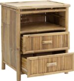 Κομοδίνο Ofra pakoworld bamboo φυσικό 56x46x69εκ - Image 2