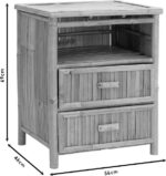 Κομοδίνο Ofra pakoworld bamboo φυσικό 56x46x69εκ - Image 5