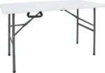 Τραπέζι catering Rodeo pakoworld πτυσσόμενο-βαλίτσα λευκό 122x60x74εκ
