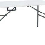 Τραπέζι catering Rodeo pakoworld πτυσσόμενο-βαλίτσα λευκό 122x60x74εκ