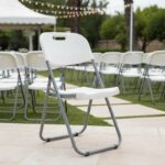 Καρέκλα catering-συνεδρίου πτυσσόμενη Edison pakoworld χρώμα λευκό - Image 2