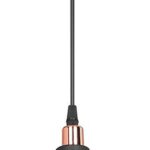 Φωτιστικό οροφής μονόφωτο Lofty pakoworld Ε27 μαύρο Φ18x22εκ