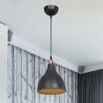 Φωτιστικό οροφής μονόφωτο Lofty pakoworld Ε27 μαύρο Φ18x22εκ - Image 3