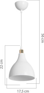 Φωτιστικό οροφής μονόφωτο Lofty pakoworld Ε27 λευκό Φ18x22εκ - Image 4