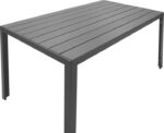 Τραπέζι Nares pakoworld αλουμίνιο ανθρακί-plywood γκρι 140x80x72.5εκ - Image 3
