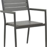 Πολυθρόνα Uplift pakoworld αλουμίνιο ανθρακί- plywood γκρι 60x56.3x89εκ