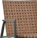 Πολυθρόνα Eamon pakoworld μαύρο αλουμίνιο και pe rattan σε καφέ απόχρωση 72.5x73.5x77εκ - Image 6