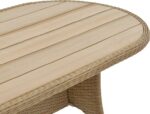Τραπέζι Keir pakoworld rattan-αλουμίνιο καφέ 180x90x72εκ - Image 3