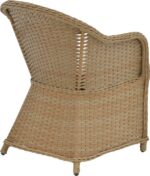 Tραπεζαρία Hadrian-Keir pakoworld σετ 7τεμ καφέ rattan-μπεζ textilene-καφέ αλουμίνιο 180x90x72εκ - Image 3