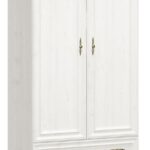 Ντουλάπα Jaden pakoworld δίφυλλη golden oak-λευκό antique 101x62x197,5εκ
