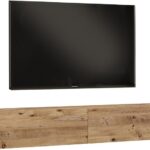 Έπιπλο τηλεόρασης επιτοίχιο Dello pakoworld sonoma 180x31.6x29.6εκ