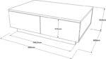 Τραπέζι σαλονιού Thunder pakoworld sonoma-λευκό 90x60x31.5εκ - Image 5
