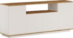 Μπουφές Placefol pakoworld μελαμίνης λευκό-φυσικό 180x44.5x75εκ - Image 2