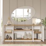 Μπουφές Placefol pakoworld μελαμίνης λευκό-φυσικό 180x44.5x75εκ - Image 3