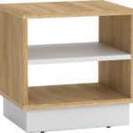 Κομοδίνο Mason pakoworld sonoma-λευκό 40x32x40εκ