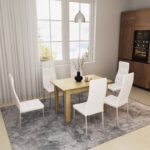 Τραπέζι Quiin pakoworld επεκτεινόμενο sonoma 120-164x70x73.5εκ - Image 2