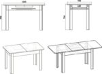 Τραπέζι Quiin pakoworld επεκτεινόμενο λευκό 120-164x70x73.5εκ - Image 4