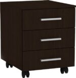 Συρταριέρα τροχήλατη Luke pakoworld wenge 40x48.5x53.5εκ