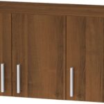 Πατάρι ντουλάπας Warner pakoworld τρίφυλλο καρυδί 90x46.5x45εκ