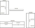 Σύνθετο σαλονιού Zafira pakoworld sonoma-λευκό 190x35x190εκ - Image 4