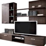Σύνθετο σαλονιού Salome pakoworld LED wenge 200x41x190εκ