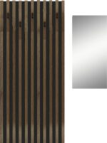 Έπιπλο εισόδου Arika pakoworld λευκό-sonoma 100x37x199.5εκ - Image 3