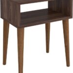 Κομοδίνο Hank pakoworld καρυδί 45x30x60εκ