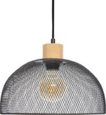 Φωτιστικό οροφής μονόφωτο Sam pakoworld Ε27 μαύρο Φ30x22,5εκ