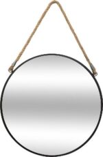 Καθρέπτης PWD-0074 pakoworld μέταλλο μαύρο 38x3x38εκ