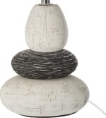 Επιτραπέζιο φωτιστικό Rockgem pakoworld Ε27 ivory-ανθρακί Φ18x33εκ - Image 2